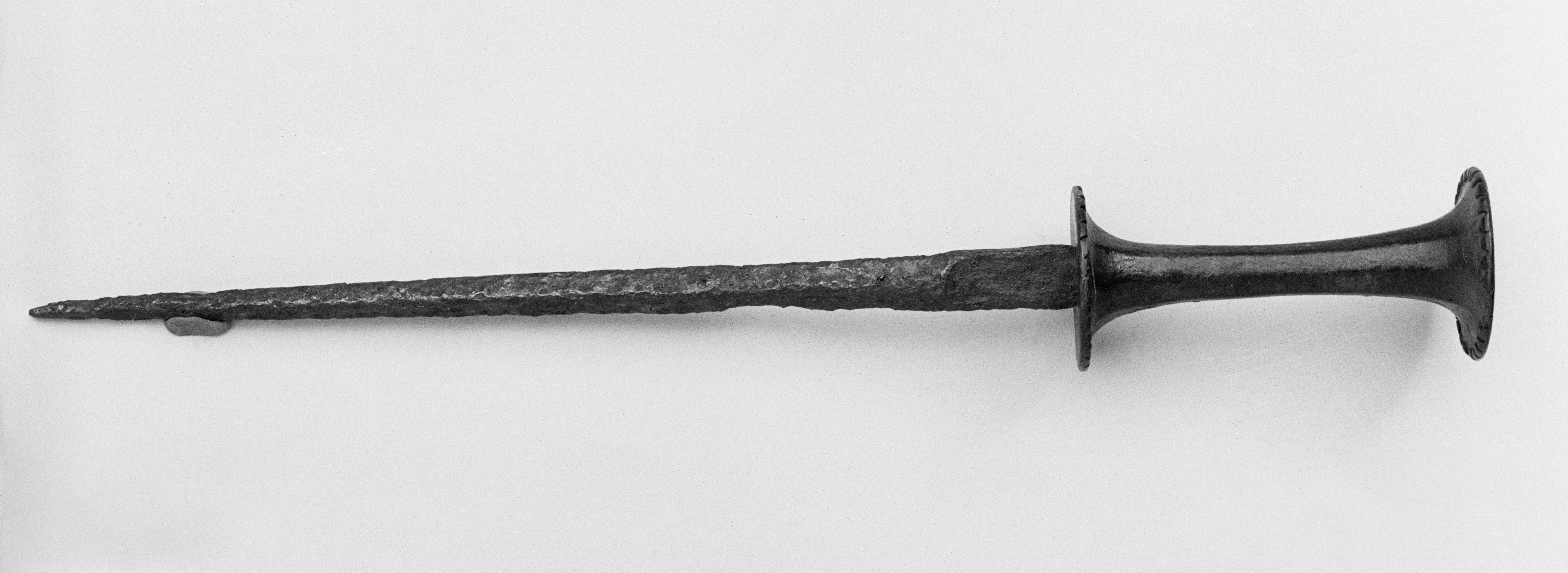 A photo of a historical rondel dagger